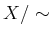 $ X{/\sim}$