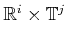 $ {\mathbb{R}}^i \times {\mathbb{T}}^j$