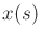$ x(s)$