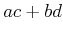 $\displaystyle a c + b d$