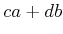 $\displaystyle c a + d b$