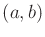 $ (a,b)$
