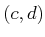 $ (c,d)$