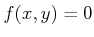 $ f(x,y)=0$