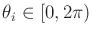 $ \theta_i \in [0,2 \pi)$