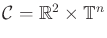 $ {\cal C}= {\mathbb{R}}^2 \times {\mathbb{T}}^n$