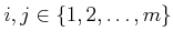 $ i,j
\in \{ 1,2,\ldots,m\}$