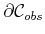 $ \partial {\cal C}_{obs}$
