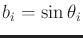 $ b_i=\sin\theta_i$