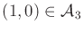 $ (1,0) \in {\cal A}_3$