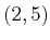 $ (2,5)$