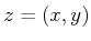 $ z =
(x,y)$