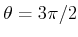 $ \theta = 3\pi/2$