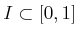 $ I
\subset [0,1]$