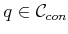 $ q \in {{\cal C}_{con}}$