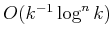 $ O(k^{-1}\log^n k)$