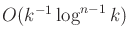 $ O(k^{-1}\log^{n-1} k)$