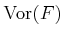 $ \operatorname{Vor}(F)$