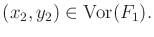 $\displaystyle (x_2,y_2) \in \operatorname{Vor}(F_1) .$