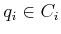 $ q_i \in C_i$