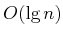 $ O(\lg n)$