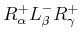 $ R^+_\alpha L^-_\beta R^+_\gamma $