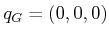 $ {q_{G}}= (0,0,0)$