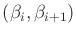 $ ({\beta}_i,{\beta}_{i+1})$