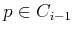 $ p \in C_{i-1}$