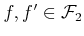 $ f,f^\prime \in
{\cal F}_2$