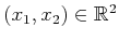 $ (x_1,x_2) \in {\mathbb{R}}^2$