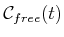 $ {\cal C}_{free}(t)$