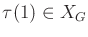 $ \tau(1) \in {X_{G}}$