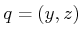 $ q = (y,z)$