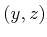 $ (y,z)$