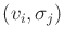 $ (v_i,\sigma_j)$