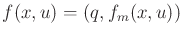 $ f(x,u) = (q,f_m(x,u))$