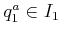 $ q^a_1
\in I_1$