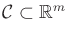 $ {\cal C}\subset
{\mathbb{R}}^m$
