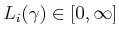 $ L_i(\gamma) \in [0,\infty]$