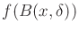 $ f(B(x,\delta))$