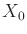 $ X_0$