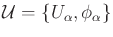 $ {\cal U}=
\{U_\alpha,\phi_\alpha\}$