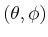 $ (\theta,\phi)$