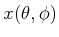 $ x(\theta,\phi)$