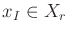 $ {x_{I}}\in X_r$