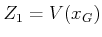 $ Z_1 =
V({x_{G}})$