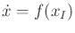 $ {\dot x}= f({x_{I}})$