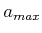 $ a_{max}$