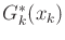 $ G^*_k(x_k)$